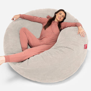 Canapé Pouf Géant Grande Mammouth - Pompon Crème