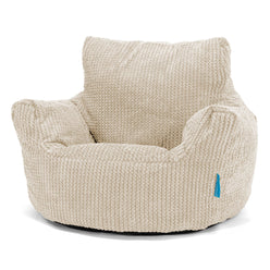 Lounge Pug Fauteuil Pouf Pour Enfant 3-8 Ans En Velours Cotele Pouf Chambre Enfant Assise Confortable Bleu Mer Egee Pouf Velours Cotele
