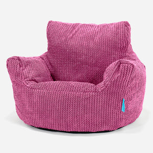 Fauteuil Pouf Bambin 1-3 ans - Pompon Rose