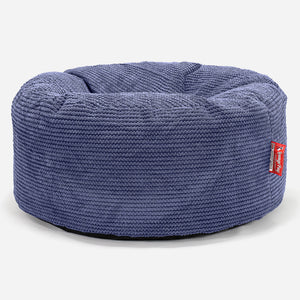 Pouf Design Rond - Pompon Violet