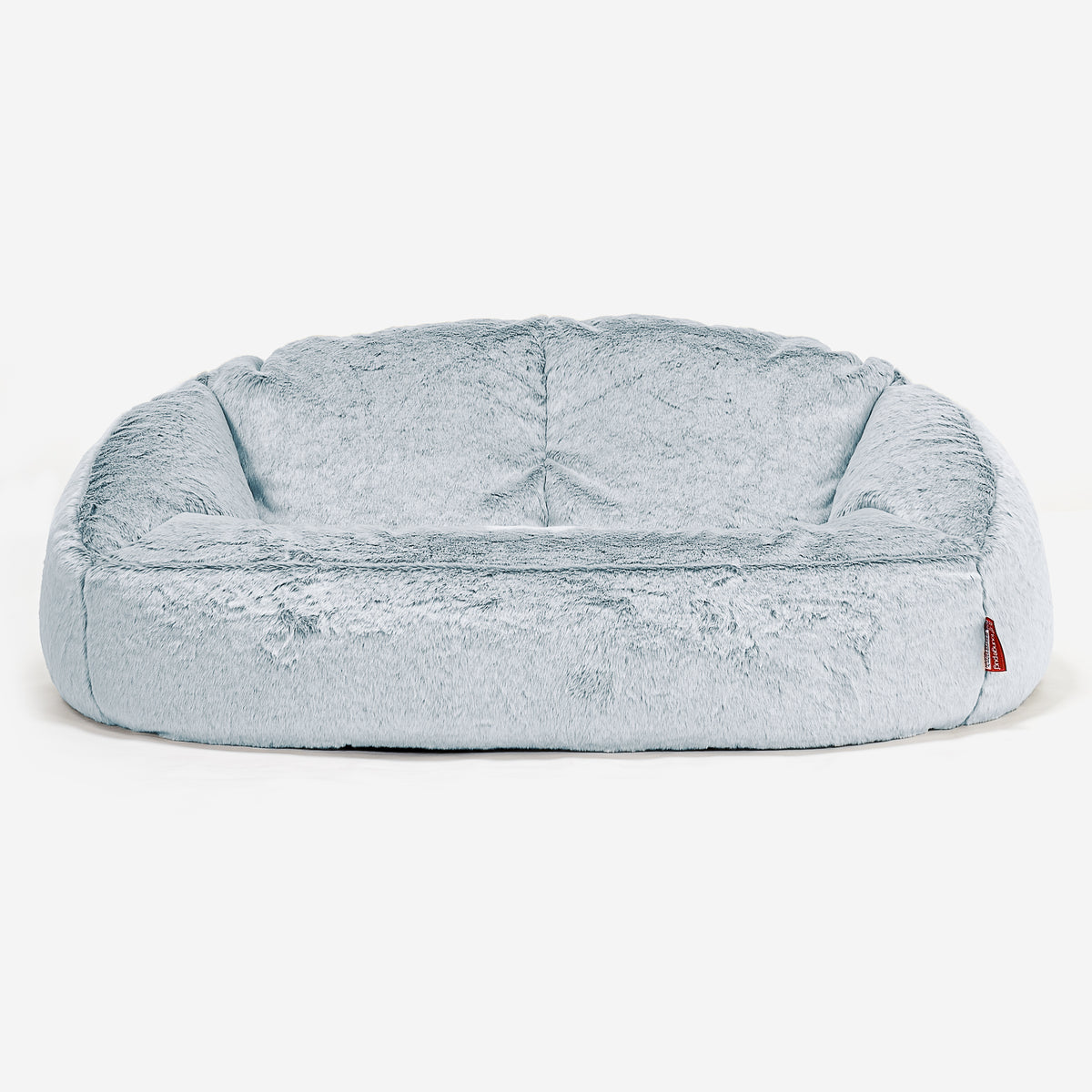 Fauteuil Pouf Bambin 1-3 ans - Fausse Fourrure Lapin Bleu Pastel main image 1