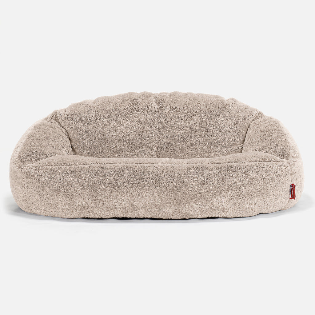 Pouf Canapé Bubble - Fausse Fourrure Nounours Vison 01
