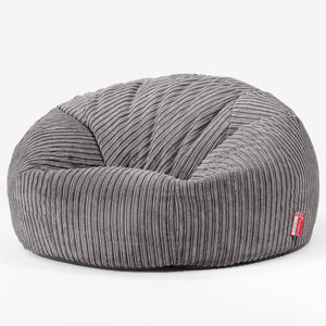 Pouf Canapé Classique - Côtelé Anthracite