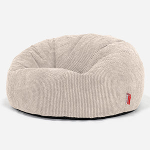 Pouf Canapé Classique - Pompon Crème