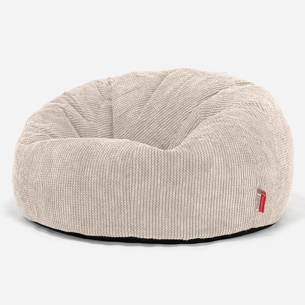 Pouf Canapé Classique - Pompon Crème 01