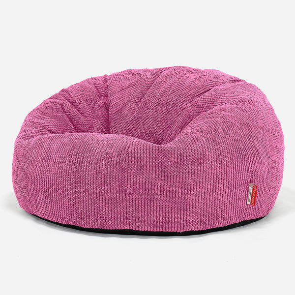 Pouf Canapé Classique - Pompon Rose 01