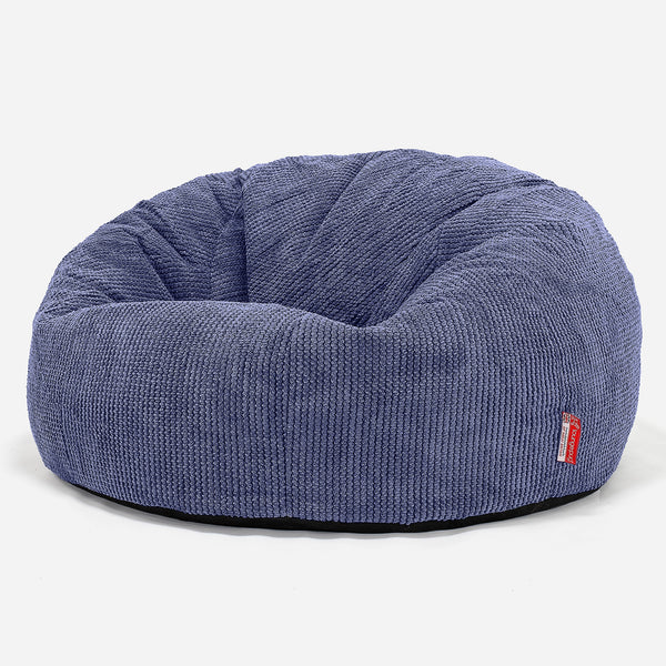 Pouf Canapé Classique - Pompon Violet 01
