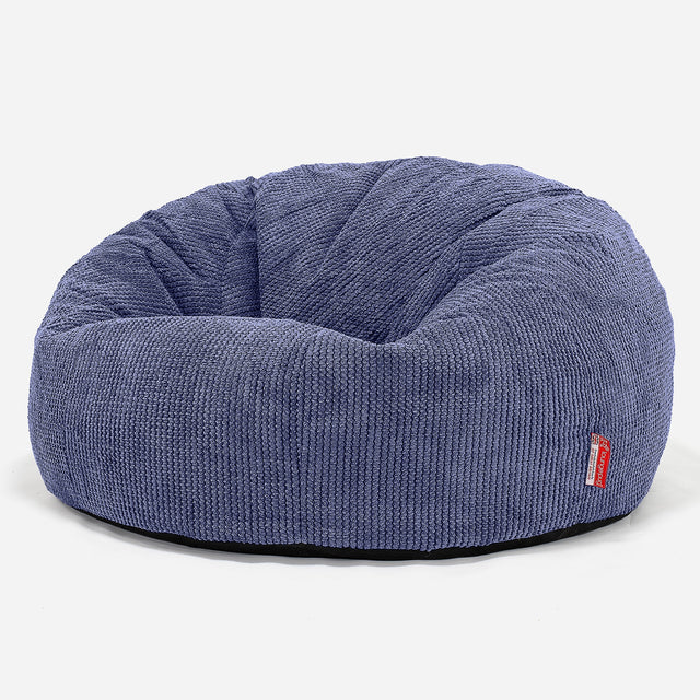 Pouf Canapé Classique - Pompon Violet 01