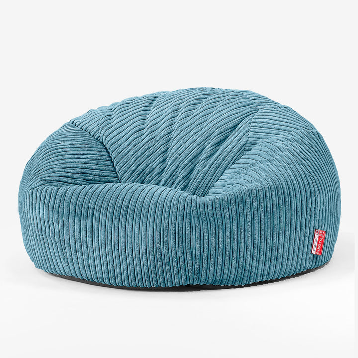Canapé Pouf pour Enfant 6-14 ans - Côtelé Mer Égée 02
