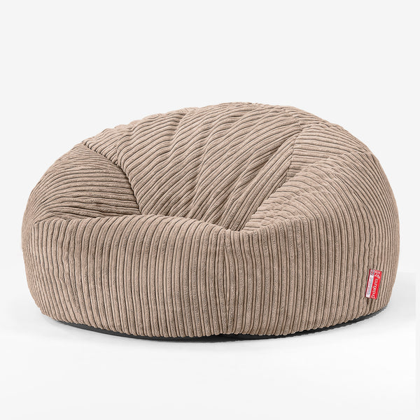 Canapé Pouf pour Enfant 6-14 ans - Côtelé Sable 01