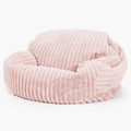 Velours Côtelé Ultra Pelucheux Rose Pastel