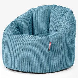 Pouf Chaise Design - Côtelé Mer Égée