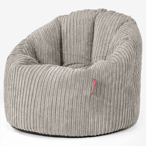 Pouf Chaise Design - Côtelé Vison