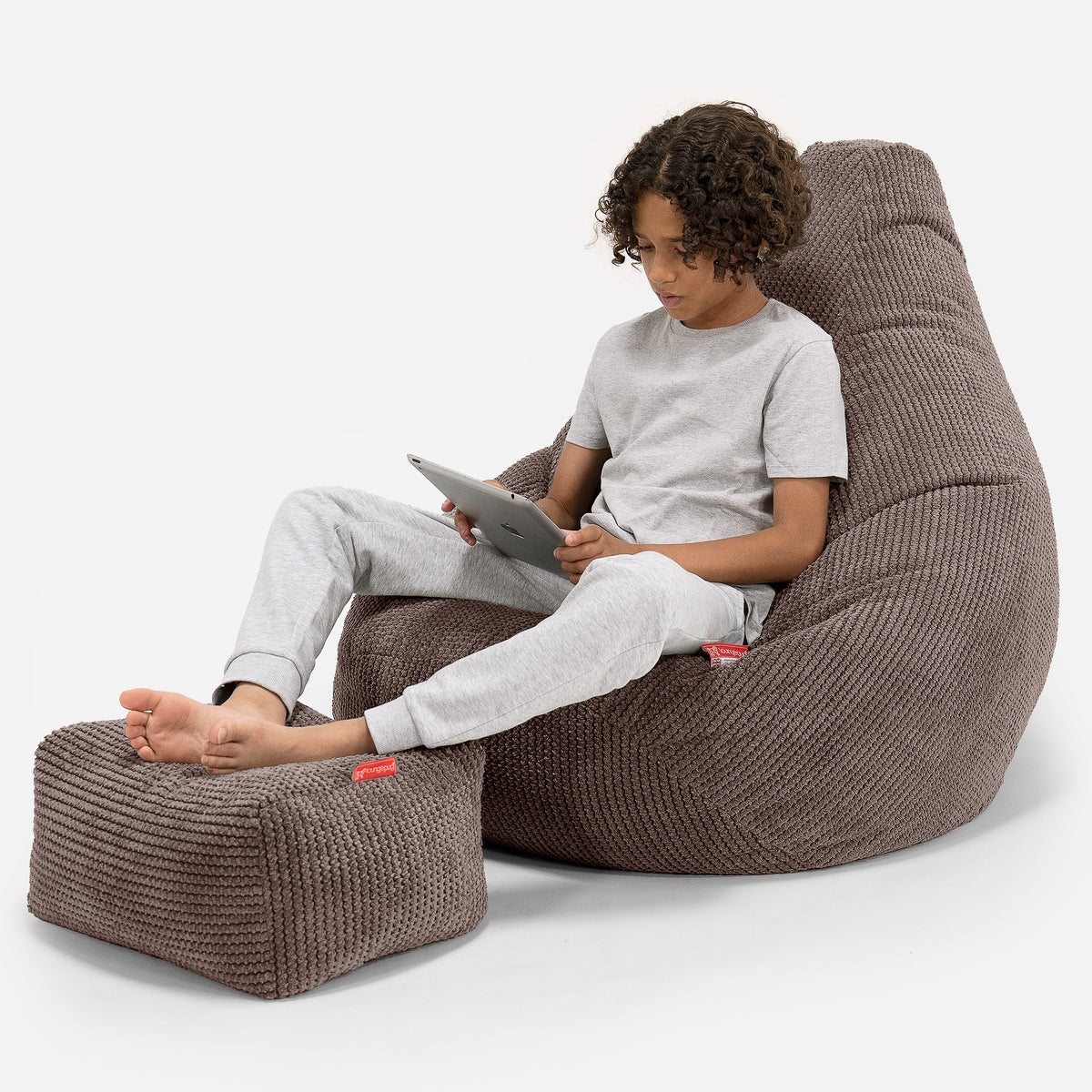 Le Pouf Gamer Suprême - Cuir Végan Chocolat main image 1