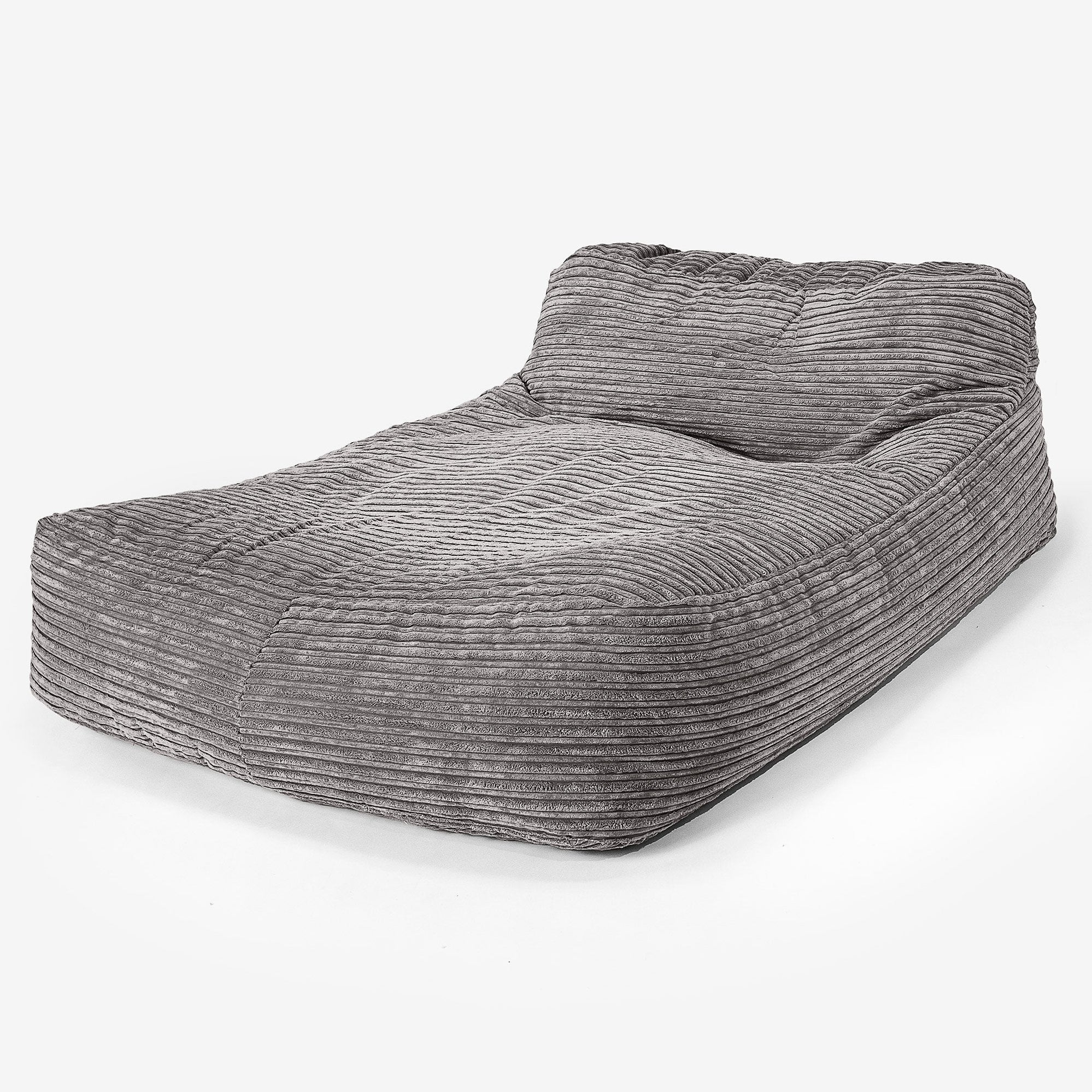 Chaise Longue (2 Personnes) - Pompon Anthracite