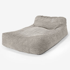 Chaise Longue (2 Personnes) - Côtelé Vison