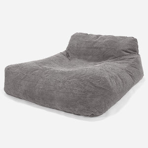 Chaise Longue (2 Personnes) - Pompon Anthracite