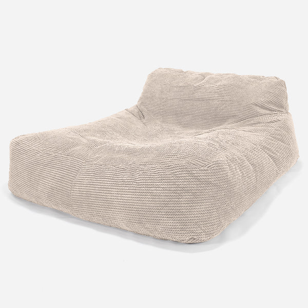 Chaise Longue (2 Personnes) - Pompon Crème 01