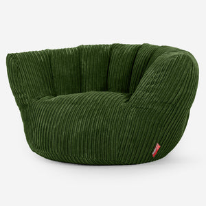 Pouf Charles Vintish - Côtelé Vert Forêt