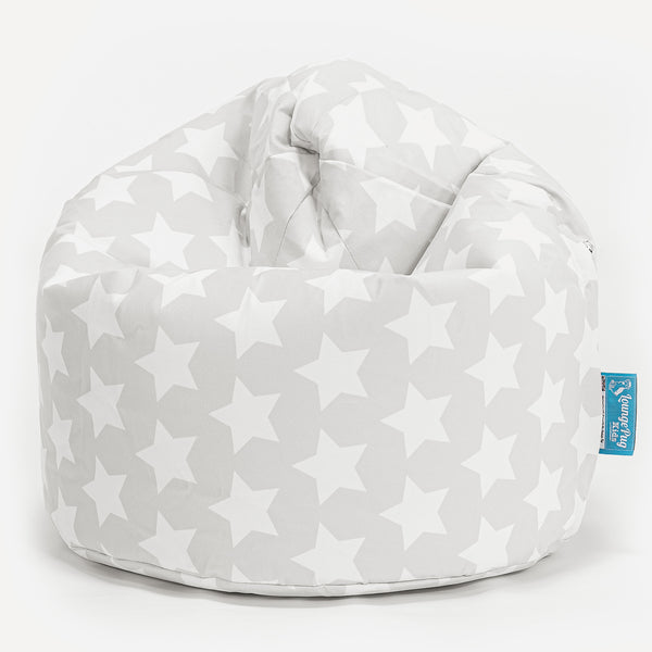 Pouf Enfant 2-6 ans - Imprimé Gris étoile Fabric Close-up Image
