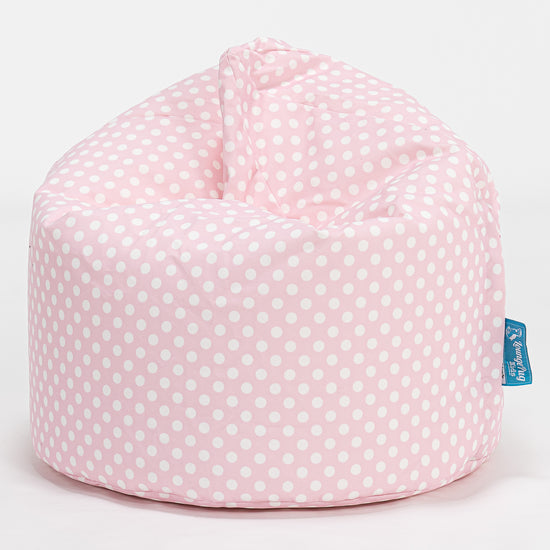 Pouf Enfant - Imprimé Rose à Pois 01