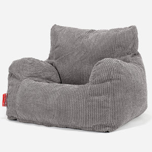 Joséphine Pouf Fauteuil Design - Pompon Anthracite