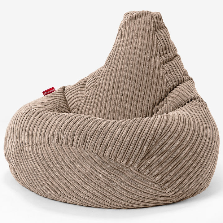 Pouf Poire Gamer - Côtelé Sable 02
