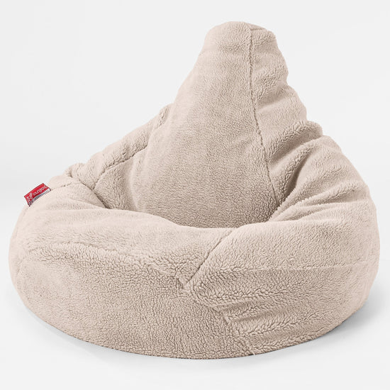 Pouf Poire Gamer - Fausse Fourrure Nounours Vison 01
