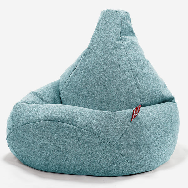 Pouf Poire Gamer - Interalli Laine Aqua 01