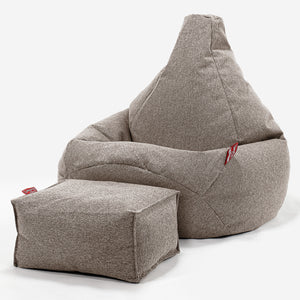 Pouf Poire Gamer - Interalli Laine Biscuit