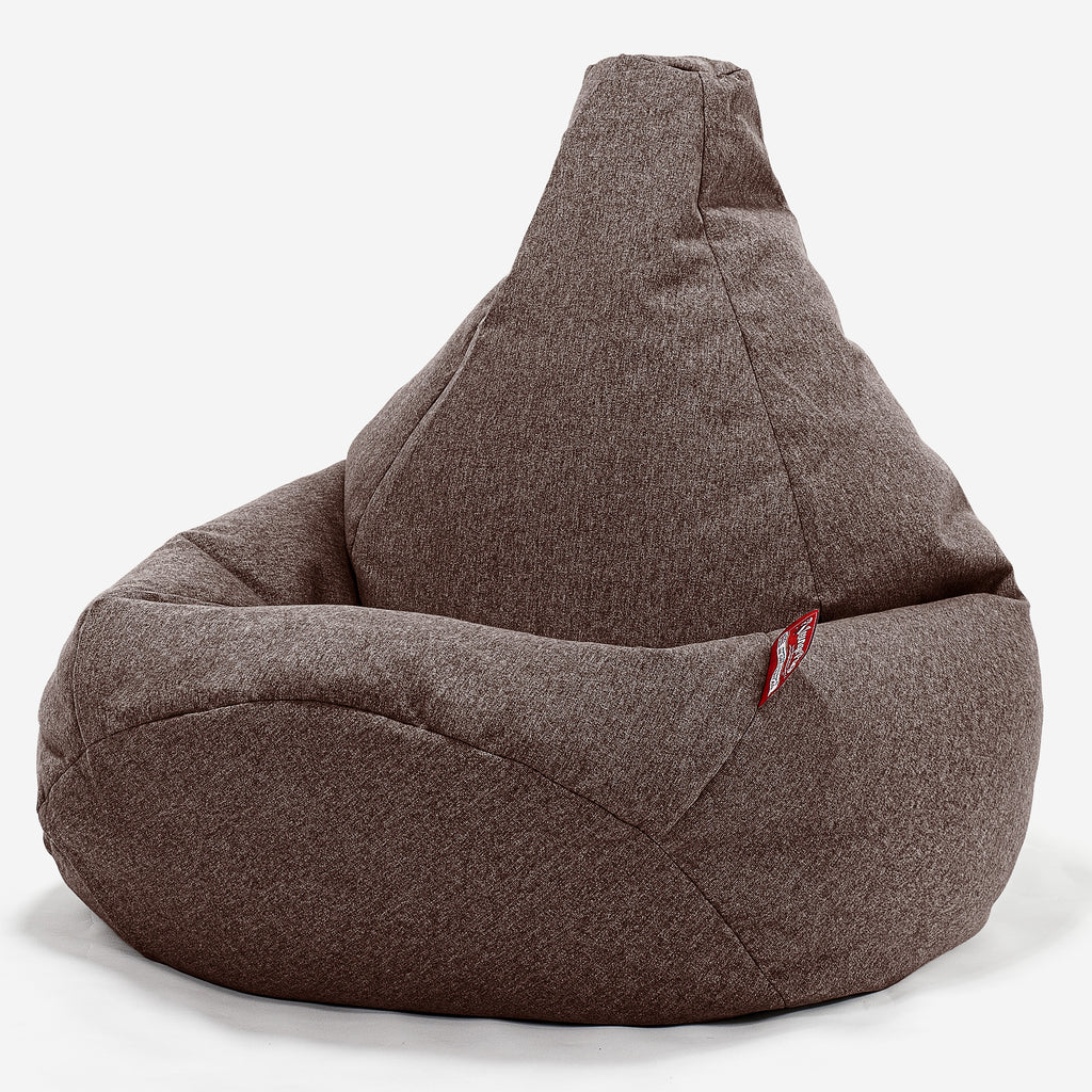 Pouf Poire Gamer - Interalli Laine Marron 02