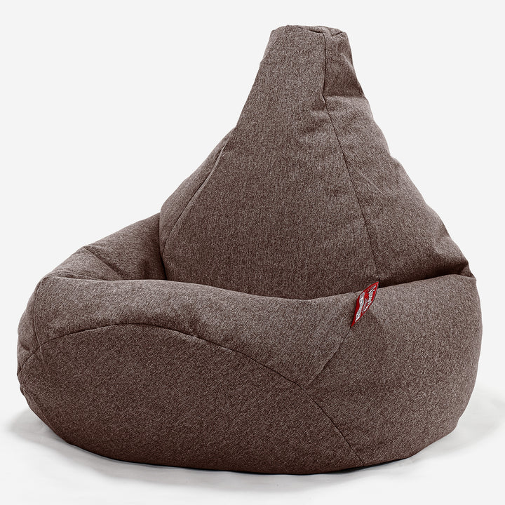 Pouf Poire Gamer - Interalli Laine Marron 02