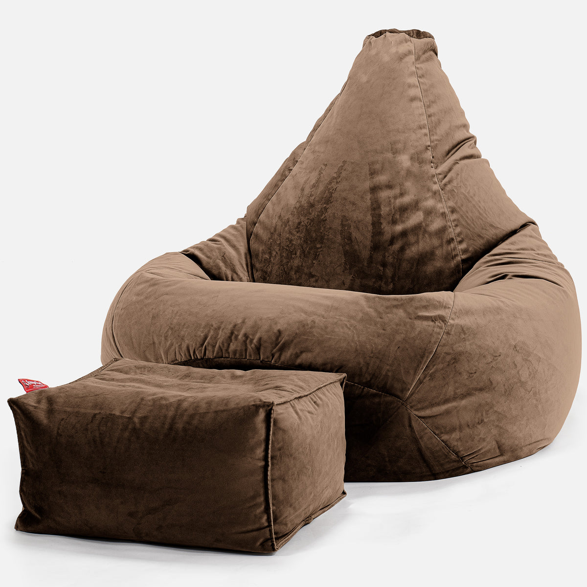 Pouf Poire Gamer - Pompon Chocolat main image 1