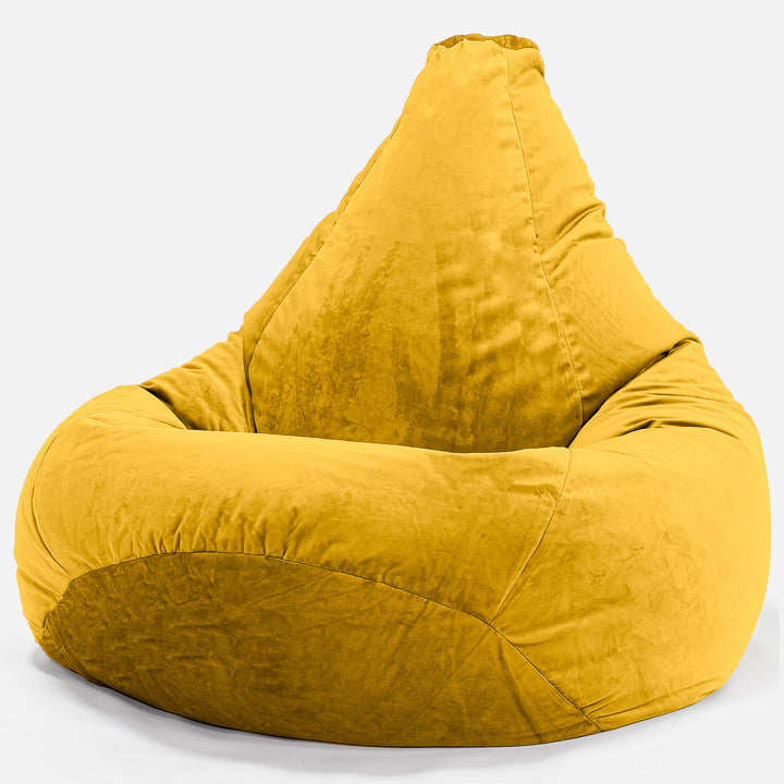Pouf Poire Gamer - Velours Or 02