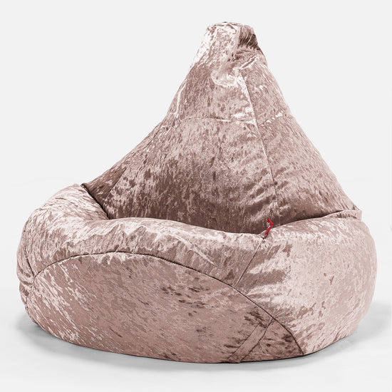 Pouf Poire Gamer - Vintage Velours Truffe 02