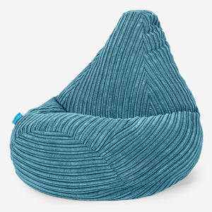 Pouf Fauteuil Gamer pour Enfant 1-5 ans - Côtelé Mer Égée