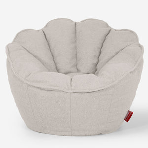 Pouf Fauteuil Natalia Sacco - Bouclé Ivoire