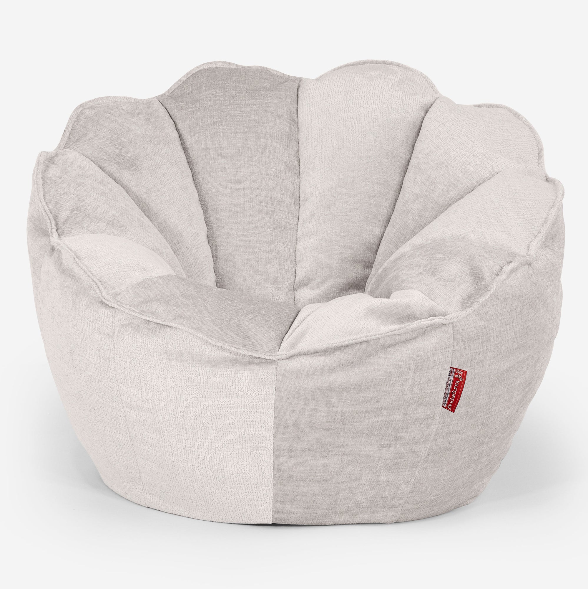 Pouf Sacco Poggiapiedi Lounge Pug Finta Lana Lime, Tessuto Resistente, Riempimento Supreme-X, Chiusura Di Sicurezza