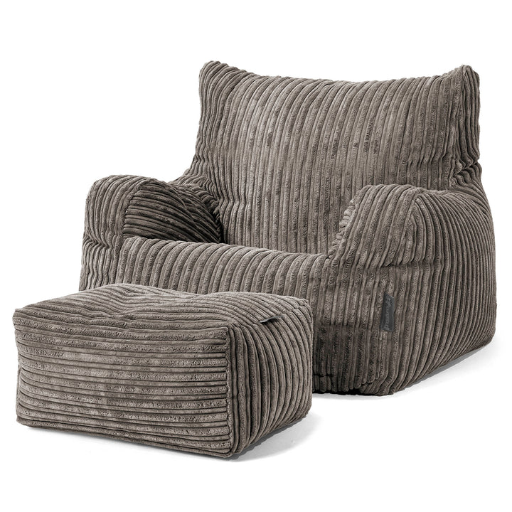 Fauteuil enfant velours côtelé kaki Isak kid | Maisons du Monde Fauteuil enfant velours côtelé kaki Isak kid | Maisons du Monde