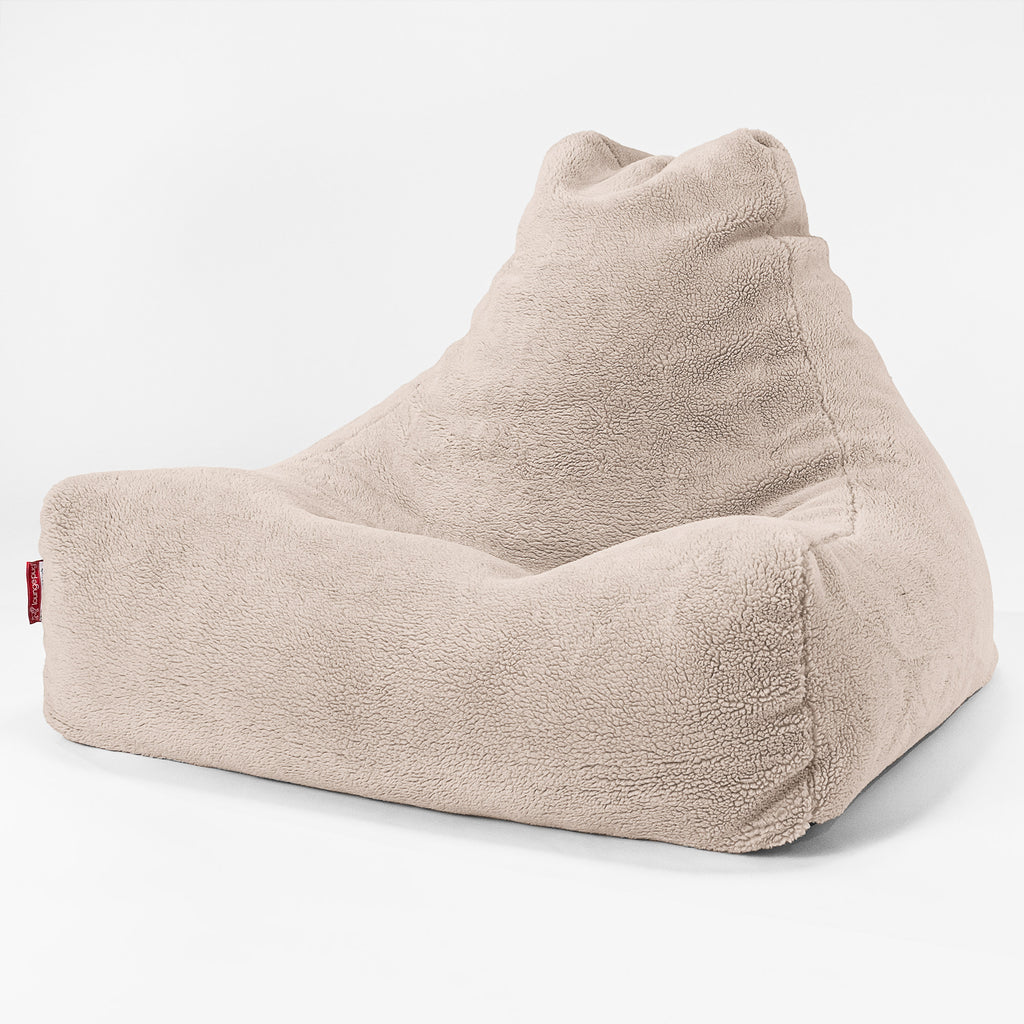 Pouf Fauteuil Relax - Fausse Fourrure Nounours Vison 01