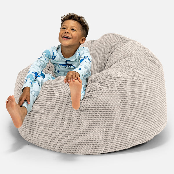 Pouf Géant Câlinou pour Enfants 3-8 ans - Pompon Crème 01