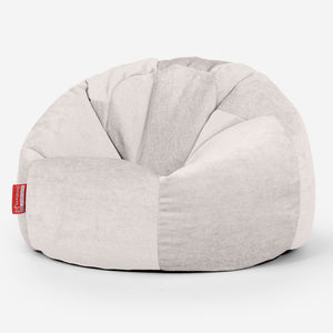 Pouf Poire Classique - Chenille Crème