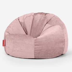 Pouf Poire Classique - Chenille Rose