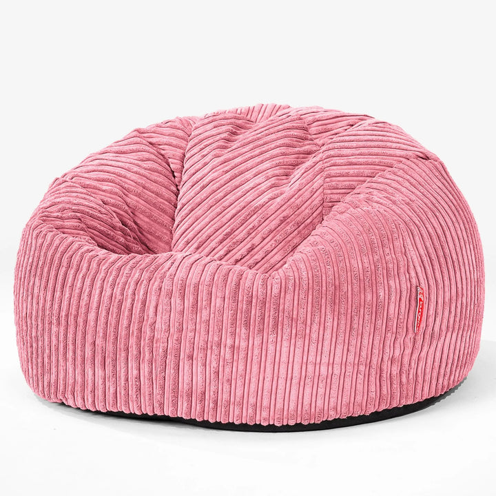 CloudSac 200 Pouf Géant Enfant à Mémoire de Forme 2-12 ans - Côtelé Corail 01