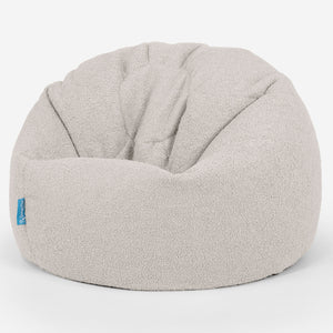 Pouf Poire Classique Enfant 1-5 ans - Bouclé Ivoire