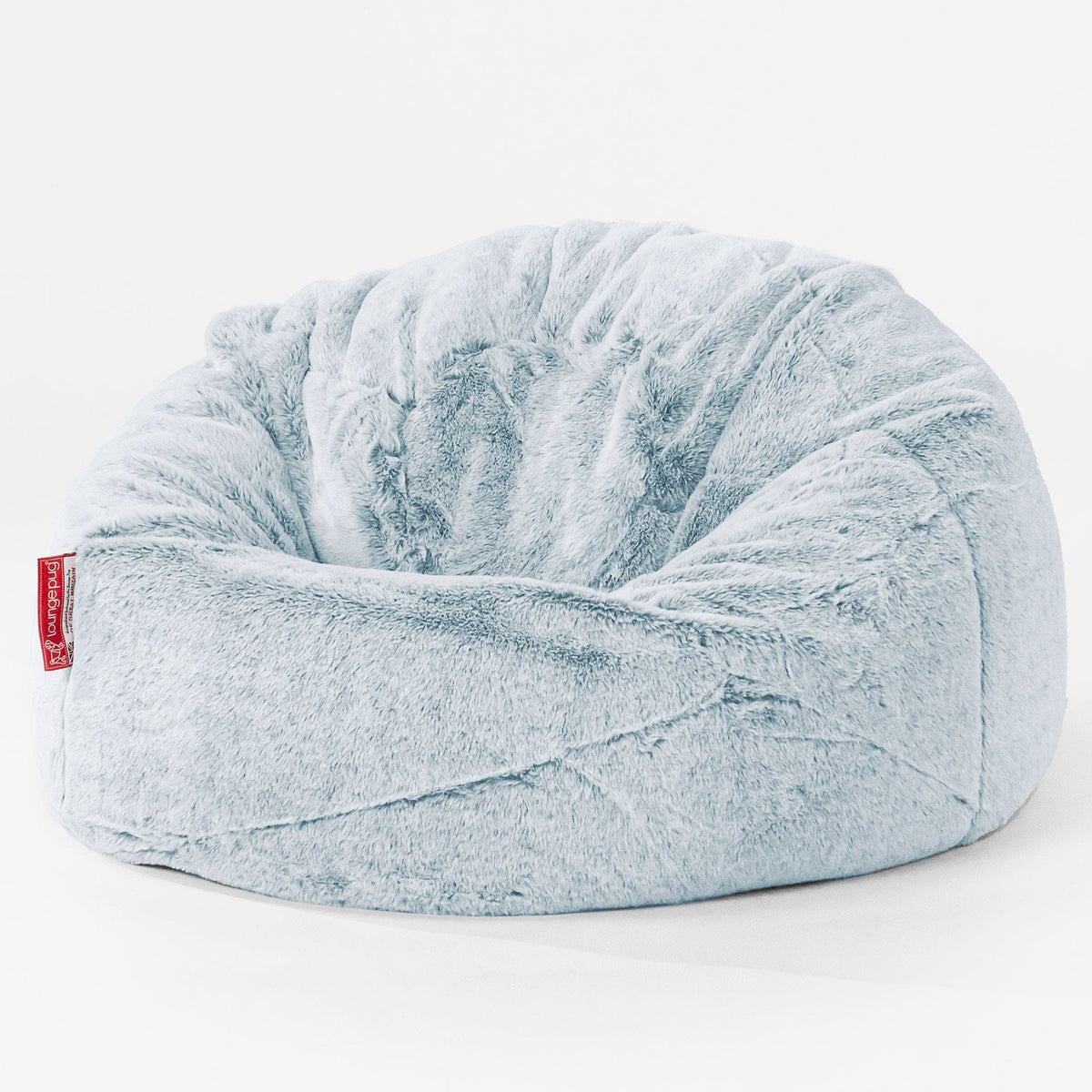 Canapé Pouf Louis 2 places - Fausse Fourrure Lapin Bleu Pastel main image 1