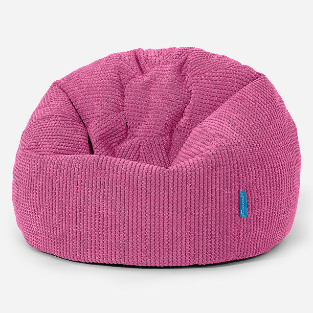 Pouf Poire Classique Enfant 1-5 ans - Pompon Rose 01