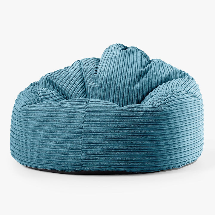 Pouf Poire, Archi - Côtelé Mer Égéé 01