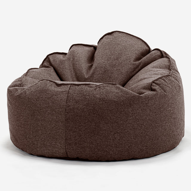 Pouf Poire, Archi - Interalli Laine Marron 01