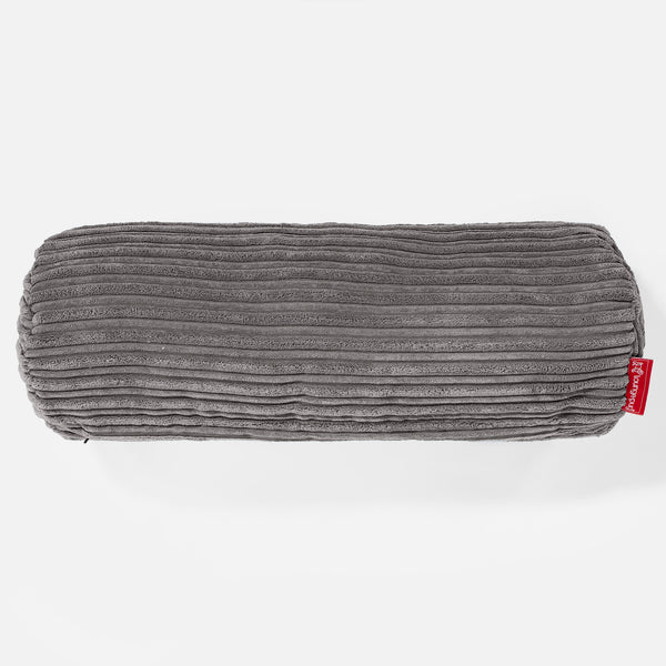 Traversin 20 x 55cm - Côtelé Anthracite 01
